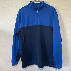 Nike | Golf Therma Fit Quarter Zip Sweatshirt- Blue Two Tone ; L